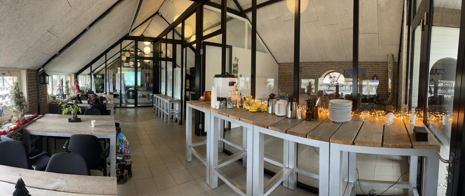 Vergaderruimte van 30 m² met uitzicht op het landgoed